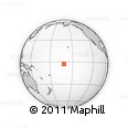 Outline Map of the Area around 2° 58' 32" S, 161° 25' 30" W, rectangular outline