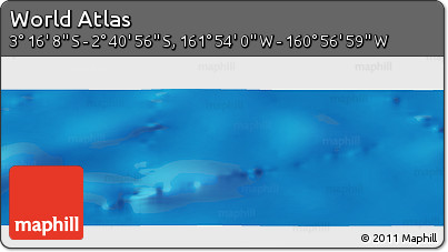 Physical Panoramic Map of the Area around 2° 58' 32" S, 161° 25' 30" W