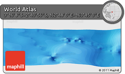 Political Panoramic Map of the Area around 2° 58' 32" S, 163° 16' 30" E