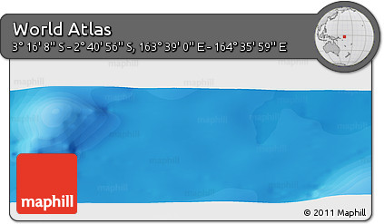 Political Panoramic Map of the Area around 2° 58' 32" S, 164° 7' 30" E