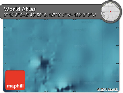 Satellite Map of the Area around 2° 58' 32" S, 166° 31' 30" W