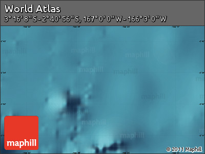 Satellite Map of the Area around 2° 58' 32" S, 166° 31' 30" W
