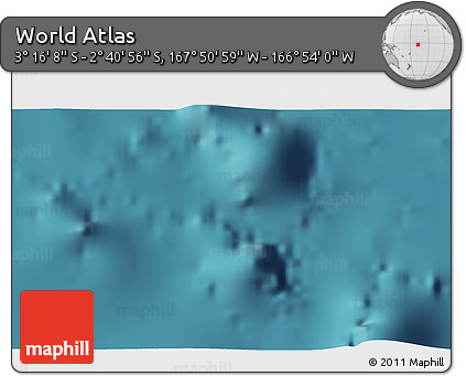 Satellite 3D Map of the Area around 2° 58' 32" S, 167° 22' 30" W