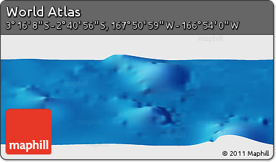 Physical Panoramic Map of the Area around 2° 58' 32" S, 167° 22' 30" W