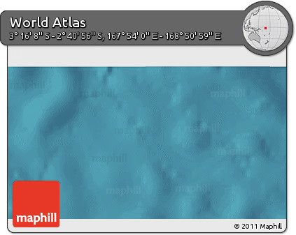 Satellite 3D Map of the Area around 2° 58' 32" S, 168° 22' 30" E
