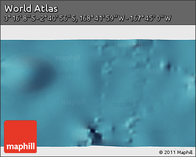 Satellite 3D Map of the Area around 2° 58' 32" S, 168° 13' 29" W