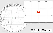 Blank Location Map of the area around 2° 58' 32" S, 168° 13' 29" W