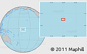 Gray Location Map of the area around 2° 58' 32" S, 168° 13' 29" W