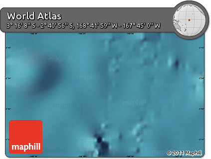 Satellite Map of the Area around 2° 58' 32" S, 168° 13' 29" W