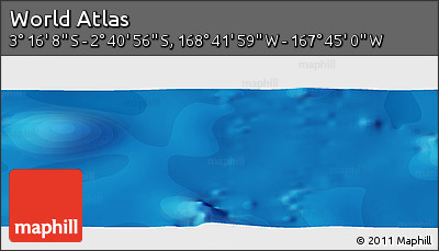 Political Panoramic Map of the Area around 2° 58' 32" S, 168° 13' 29" W
