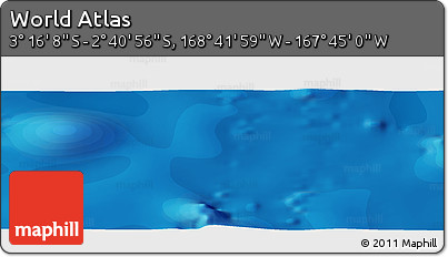 Political Panoramic Map of the Area around 2° 58' 32" S, 168° 13' 29" W