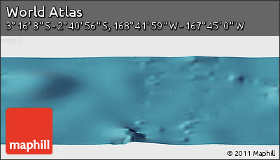 Satellite Panoramic Map of the Area around 2° 58' 32" S, 168° 13' 29" W