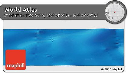 Physical Panoramic Map of the Area around 2° 58' 32" S, 169° 55' 30" W