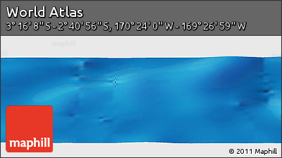 Physical Panoramic Map of the Area around 2° 58' 32" S, 169° 55' 30" W