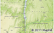 Physical Map of the area around 2° 58' 32" S, 16° 13' 30" E