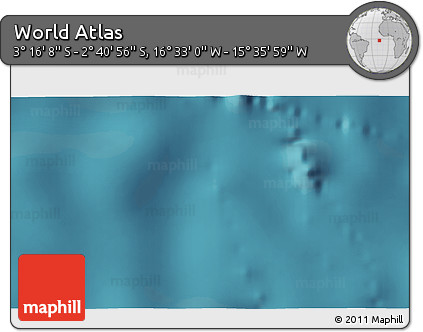 Satellite 3D Map of the Area around 2° 58' 32" S, 16° 4' 29" W