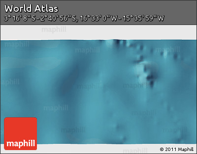 Satellite 3D Map of the Area around 2° 58' 32" S, 16° 4' 29" W