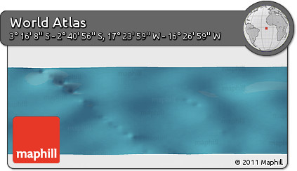 Satellite Panoramic Map of the Area around 2° 58' 32" S, 16° 55' 29" W