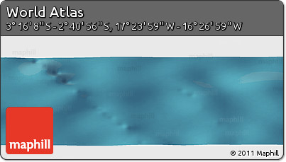 Satellite Panoramic Map of the Area around 2° 58' 32" S, 16° 55' 29" W