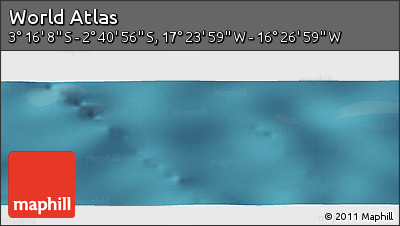 Satellite Panoramic Map of the Area around 2° 58' 32" S, 16° 55' 29" W