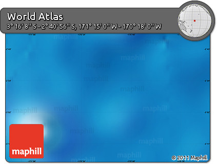 Physical Map of the Area around 2° 58' 32" S, 170° 46' 30" W
