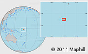 Gray Location Map of the area around 2° 58' 32" S, 171° 46' 30" E