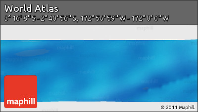 Physical Panoramic Map of the Area around 2° 58' 32" S, 172° 28' 29" W