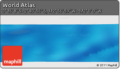 Physical Panoramic Map of the Area around 2° 58' 32" S, 172° 28' 29" W