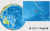 Physical Location Map of the area around 2° 58' 32" S, 173° 28' 29" E