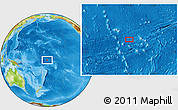 Physical Location Map of the area around 2° 58' 32" S, 173° 19' 29" W