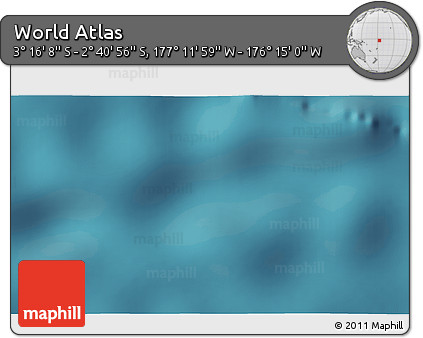 Satellite 3D Map of the Area around 2° 58' 32" S, 176° 43' 29" W