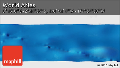 Physical Panoramic Map of the Area around 2° 58' 32" S, 178° 25' 30" W