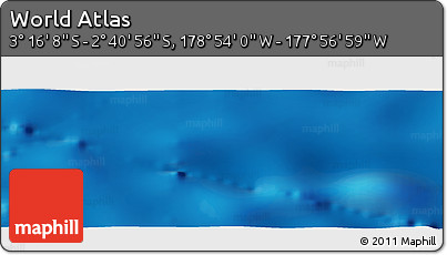 Physical Panoramic Map of the Area around 2° 58' 32" S, 178° 25' 30" W