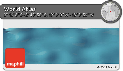 Satellite Panoramic Map of the Area around 2° 58' 32" S, 18° 37' 30" W