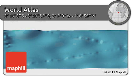 Satellite Panoramic Map of the Area around 2° 58' 32" S, 1° 37' 30" W