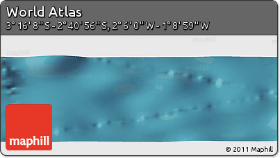 Satellite Panoramic Map of the Area around 2° 58' 32" S, 1° 37' 30" W