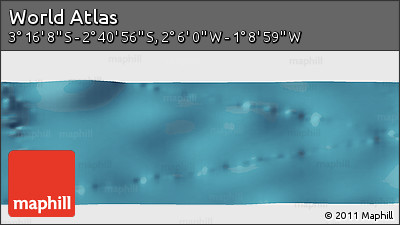 Satellite Panoramic Map of the Area around 2° 58' 32" S, 1° 37' 30" W