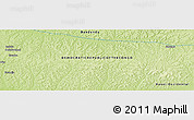 Physical Panoramic Map of the area around 2° 58' 32" S, 20° 28' 30" E