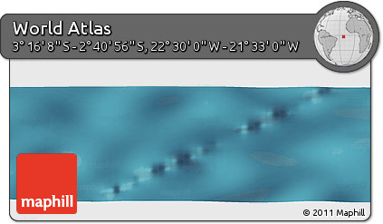 Satellite Panoramic Map of the Area around 2° 58' 32" S, 22° 1' 29" W
