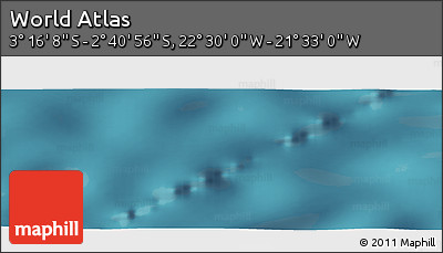 Satellite Panoramic Map of the Area around 2° 58' 32" S, 22° 1' 29" W