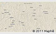 Shaded Relief 3D Map of the area around 2° 58' 32" S, 23° 1' 29" E
