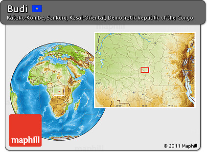Physical Location Map of Budi