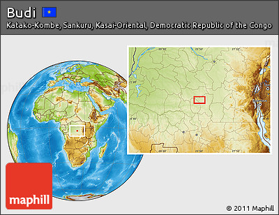 Physical Location Map of Budi