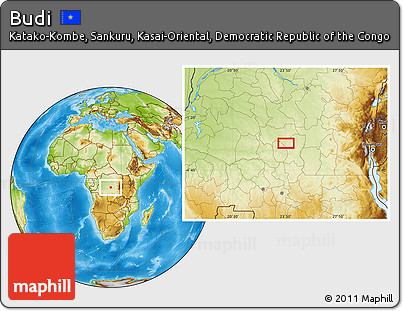 Physical Location Map of Budi