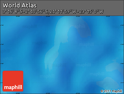Physical Map of the Area around 2° 58' 32" S, 23° 43' 30" W