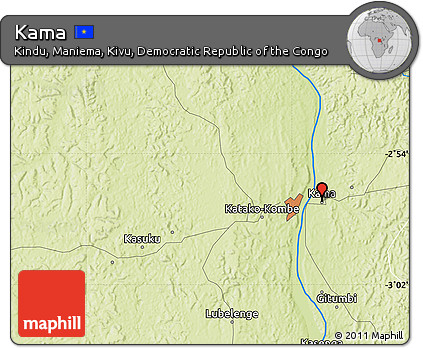 Physical Map of Kama