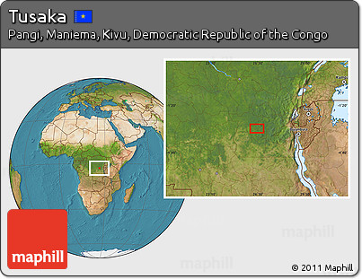 Satellite Location Map of Tusaka