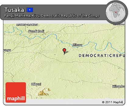 Physical Panoramic Map of Tusaka