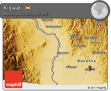 Physical 3D Map of Kigwati