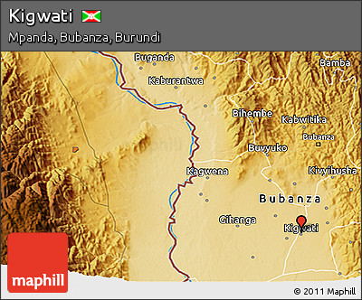 Physical 3D Map of Kigwati